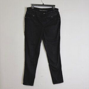 Chico's Perfect Stretch Pull On Jeans Black Denim Size 2 (US 12)